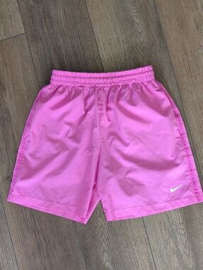 Nike Kids Hot Pink Athletic Shorts with Swoosh